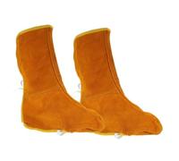 ULTECHNOVO 2 Piezas de Calzado para Soldador de Cuero Resistente al Calor Antideslizantes y Reutilizables Cubrebotas para Trabajo Soldadura y Construcción para Hombres