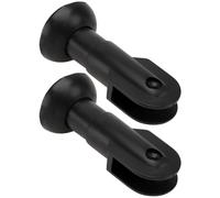 ULTECHNOVO 2 Piezas de Soporte de Partición para Baño Público, Patas de Plástico Ajustables Resistentes Corrosión para Mamparas de Inodoro, Accesorio para Instalación de Mamparas y