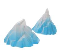 ULTECHNOVO 2 Piezas decoración de Iceberg Hielo Icebergs con decoración del Acuario Azul decoración de Peces Decoraciones de Iceberg acuarios de polivinilo Sky-Blue