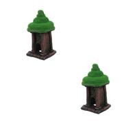 ULTECHNOVO 2 Piezas Decoración del Edificio de paisajismo de Pescado Cueva de escondite del Acuario Decoraciones de construcción de acuarios decoración del Acuario Resina