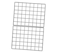 ULTECHNOVO 2 Piezas Estante Metálico de Rejilla Decorativa para Pared Panel de Malla Creativa para Exhibir Fotos Soporte Resistente y Elegante para Salón Dormitorio u Oficina