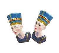 ULTECHNOVO 2 Piezas Estatua Miniatura de Reina Cleopatra Adorno de Escritorio Egipcio de Decoración para Fiestas