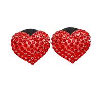 ULTECHNOVO 2 Piezas Joya de Amor para Coche Adorno Aromático para Rejilla de Ventilación Decoración Interior para Coche Clip Adorno para Salpicadero