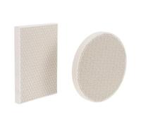 ULTECHNOVO 2 Piezas Ladrillo Refractario de Cuarzo Panel Celular para Joyería, Portátil y Resistente al Calor, Material Cordierita Blanco para Reparación y Fabricación de Joyas