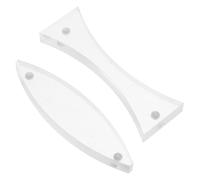 ULTECHNOVO 2 Piezas Magnetic Optical Lens Convex Concave Acrylic Lenses For Physics Teaching Lab Precise Light Refraction Reflection Science Optical Experiment Tools
