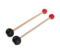 ULTECHNOVO 2 Piezas Mazo Doble Cabeza para Cuenco Tibetano de Madera y Goma Mango Ergonómico para Instrumentos de Percusión y Sesiones de Sonido en Grupo