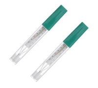 ULTECHNOVO 2 Piezas Medidor de Temperatura Corporal Tradicional de Vidrio Escala Dual ℉/℃ para Adultos y Ancianos en Clínica y Hogar, Material de Galio y Estaño, Lectura Higiénica y Precisa