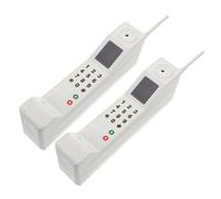 ULTECHNOVO 2 Piezas Modelo De Teléfono Retro Años Falso Teléfono De Casa Antiguo Móvil De Ladrillo Para Decoración De Halloween Hogar Oficina y Fiestas