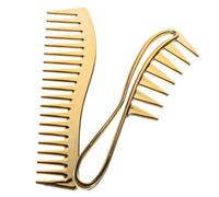 ULTECHNOVO 2 piezas Peine de Dientes Gruesos Eléctrico para Hombres de Peines Anchos para Desenredar Rizos Herramienta Profesional para Peinar y Estilizar Cabello Húmedo y Aceitoso