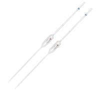 ULTECHNOVO 2 Piezas Pipetas de Transferencia de Vidrio Goteros Graduados Pipeta de Líquido de Laboratorio Pipeta de Medición de Una Sola Línea para Centro Médico Escolar