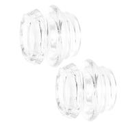 ULTECHNOVO 2 Piezas Repuesto para Tapa de Vidrio de Cafetera Percoladora, Perilla de Vidrio Transparente, Accesorio Compatible para Máquina de Café Expreso, Resistente al Calor, Adecuado para