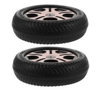 ULTECHNOVO 2 Piezas Ruedas Traseras para Infantil Fácil Instalación Resistentes al Desgaste Diámetro Accesorios para Patinete y Bicicleta de Rosa