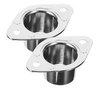 ULTECHNOVO 2 Piezas Soporte de Barra para Armario de Aleación de Zinc Resistente la Corrosión Diseño de Orificios Compatible con Varillas de Armario y Barras Extensibles para Baños y