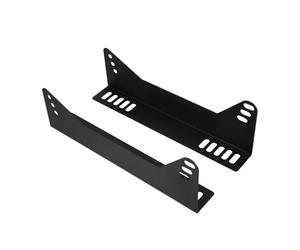 ULTECHNOVO 2 Piezas Soportes Laterales de Hierro para Asientos de Cubo Ángulo y Altura Ajustables, Ideales para Asientos de Carreras en Automóviles de Competición