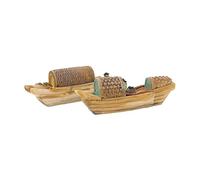 ULTECHNOVO 2 Series Artesanía En Botes De Resina Tanque Temático Flotante Decoración De Pescado Beto Aquarium Tank Decor Estatuillas De Decoración De Acuario 2 Piezas*2