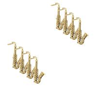 ULTECHNOVO 2 Series De Saxofón Artificial para Manualidades DIY Decoración Y Accesorios De Juguete Infantil como Adorno De Escena Y Pendiente 4 Piezas*2