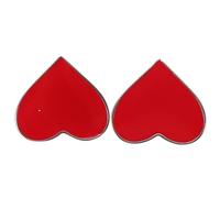 ULTECHNOVO 2 Unidades Pin Luminoso en Forma de Corazón Rojo de Cobre, Ligero y Cómodo, Adecuado para Mochilas y Chaquetas en Celebraciones al Aire Libre y Fiestas