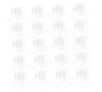 ULTECHNOVO 20 Piezas Boquillas Inflables Transparentes para Anillos y Cojines de Natación Repuesto Válvula PVC Antileak para Rápido Inflado Juguetes Hinchables