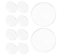 ULTECHNOVO 20 Piezas Cubierta de Vidrio Transparente Curvada para Foco Mr16gu10, Lente de Iluminación Decorativa Resistente al Calor para Lámparas de Paisaje Exterior y Iluminación Funcional