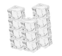 ULTECHNOVO 20 Piezas De Hielo Simulado Falsos Cubos De Hielo Relleno De Hielo Rocas De Hielo Trituradas Falsas Bolas De Hielo Falsas Modelo De Cubo De Hielo Rocas Falsas