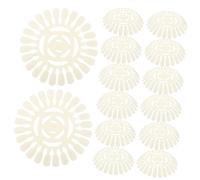 ULTECHNOVO 20 piezas Paleta para Uñas Plástico Plato No Adhesivo para Arte Floral con Muestras de Puntas Falsas Rueda de Exhibición para Salones y Uso Personal