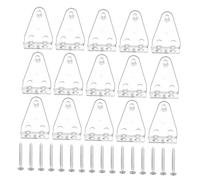 ULTECHNOVO 24 Juegos Soporte de Gancho de Cortina Clips de riel Inferior Ciego Soporte de la Ventana Sombras de plástico Entre paréntesis portavasos el plastico Transparente