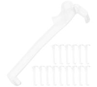 ULTECHNOVO 24 Piezas Clips de Plástico para Cenefa de Persianas Verticales, Accesorios para Cortinas Soporte Oculto, Material PP Ligero Que Previene Deslizamientos en Ventanas y Tiendas