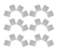ULTECHNOVO 24 Piezas de Azulejos Miniatura de Acero Inoxidable 1/35 para Construcción de Casas de Muñecas, Efecto Realista de Techo y Decoración Estética