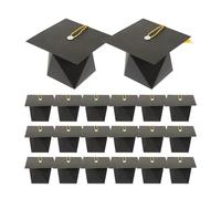 ULTECHNOVO 25 Cajas de Dulces de Papel Forma de Gorro de Graduación, Caja de Fiesta para Recuerdos de Graduación y Aniversarios