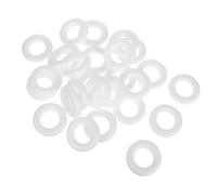 ULTECHNOVO 25 Piezas Adornos Navideños Redondos Bipeltados Blancos para DIY | Accesorios de Manualidades, se Pueden Pegar y Colorear, Colgantes para Jardín de Infancia