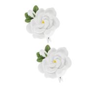 ULTECHNOVO 2piezas Clip De Ventilación Aromático Forma De Flor Para Decoración Interior De Auto Ambientador De Coche Para Salida De Aire Fragancia De Flor De Gardenia Accesorio Estiloso y