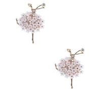 ULTECHNOVO 2piezas Difusor De Para Auto Clip De Ventilación Diseño De Chica Bailarina Decoración De Interior Para Vehículos Aromatizante y Ambientador Elegante Para Amantes Coches