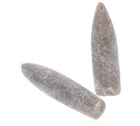 ULTECHNOVO 2piezas Especímenes De Fósiles Belemnites Naturales Para Enseñanza Geología Decoración Hogar Adornos Coleccionables Modelado Educativo