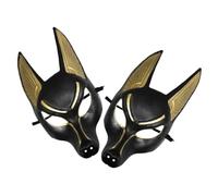 ULTECHNOVO 2Piezas Máscara de Anubis de Egipto para Halloween y Cosplay Único para Fiestas Temáticas y Bailes de Máscaras