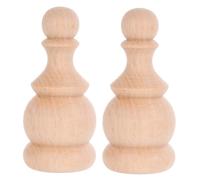 ULTECHNOVO 2piezas Remates De Madera Maciza Sin Terminar Remates Decorativos para Escaleras Postes De Cama Manualidades Decoración del Hogar para Postes De Escalera