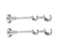 ULTECHNOVO 2piezas Soporte Doble para Barras De Cortina Resistente y Fácil De Instalar Compatible con Varillas Dobles Estilo Vintage para Decoración Doméstica