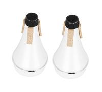 ULTECHNOVO 2piezas Sordinas para Trompeta de Plástico Silenciar Sordina Recta Silenciador para Práctica Reductor de Sonido de Entrenamiento