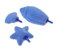 ULTECHNOVO 3 Piezas Accesorios de Piedra de Burbujas de Peces Acuario difusor de oxigeno para pecera Piedras de Burbujas Piedras de Aire para pecera Arena Mineral Blue