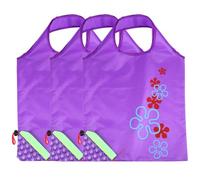 ULTECHNOVO 3 Piezas Bolsa de Compras Reutilizable Plegable para Frutas y Alimentos de Portátiles Ecológicas y Prácticas para Almacenamiento y Transporte Diario