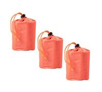 ULTECHNOVO 3 Piezas Bolsa de Compresión para Saco de Dormir, Nylon Naranja | Cierre Cordón, Gran Capacidad, Pe y Aluminio, Fácil de Llevar, para Manta y Equipo de Exterior