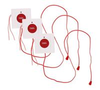 ULTECHNOVO 3 Piezas Botón de Llamada de Emergencia Cable, Botones de Emergencia para Mayores, Plástico Rojo, Cordón de Tracción, Interruptor Sos de Alta Sensibilidad, para Ancianos,