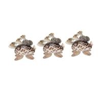 ULTECHNOVO 3 Piezas decoración de caracola Artificial Acuario de Concha Adorno de decoración pecera Suministros para peceras Accesorio de Paisaje caparazón