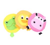 ULTECHNOVO 3 Piezas Esponja de Baño para Bebés Forma de Animal, Suave y Delicada para Tejido Sensible, Hecha de Tela de Rizo y Esponja, Adecuado Cuidado Diario del Recién Color Aleatorio