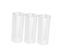 ULTECHNOVO 3 piezas Glass Guitar Slide Medium Bottleneck Smooth Gliding Surface Heat Treated For Professional Guitar Players And