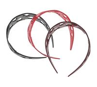 ULTECHNOVO 3 Piezas Love Heart Headbands For Women Wide Fashion Hair Bands With Anti-slip Teeth Stylish Decorative Headdress For Valentine S Day Party And Everyday Wear