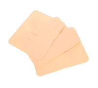 ULTECHNOVO 3 Piezas Piel de Práctica Facial Skin de Silicona para Salón Modelo de Cara Humana Herramienta de Práctica de Maquillaje para Salón