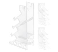 ULTECHNOVO 3 Piezas Rejilla Expositora para Skate de Dedos Diseño Estable y Plástico Resistente, Organizador para Escritorios y Estantes Base Antideslizante Reforzada