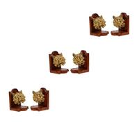 ULTECHNOVO 3 Piezas Sujetalibros Decorativo de Resina Multifuncción para Oficina Soporte y Práctico para Organizar para Estanterías y Escritorios