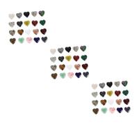 ULTECHNOVO 3 Series Amar Adornos De Cristal Accesorios De Acuario Corazón Largo Pequeño Adornos De Paisajismo De Pecera Decoraciones del Tanque De Peces De Acuario 20 Piezas*3