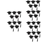 ULTECHNOVO 3 Series Decoración del Sombrero del Doctor Toppers De Botella De Sombrero De Graduación Accesorio Mini Tapas De Graduación para Botellas Botella De Tapa De Graduación 10 Piezas*3